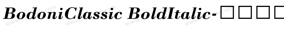 BodoniClassic BoldItalic字体转换